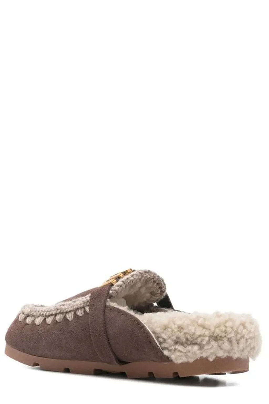 Mou Shearling Trim Winter Slides