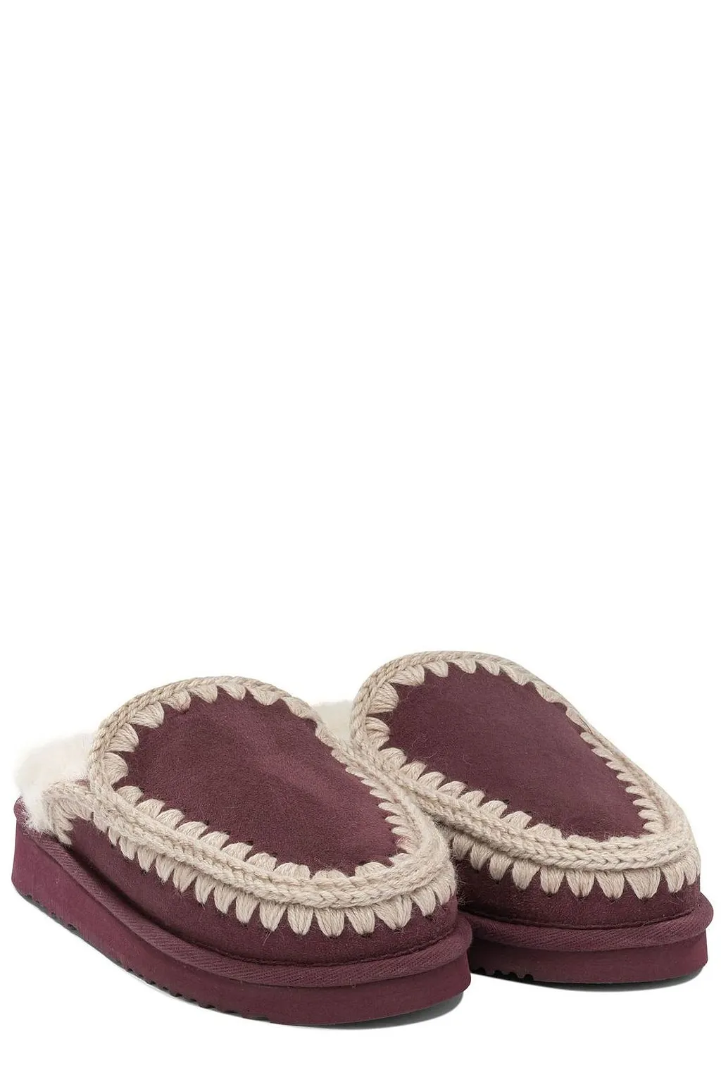 Mou Stitch Trim Mule Slippers