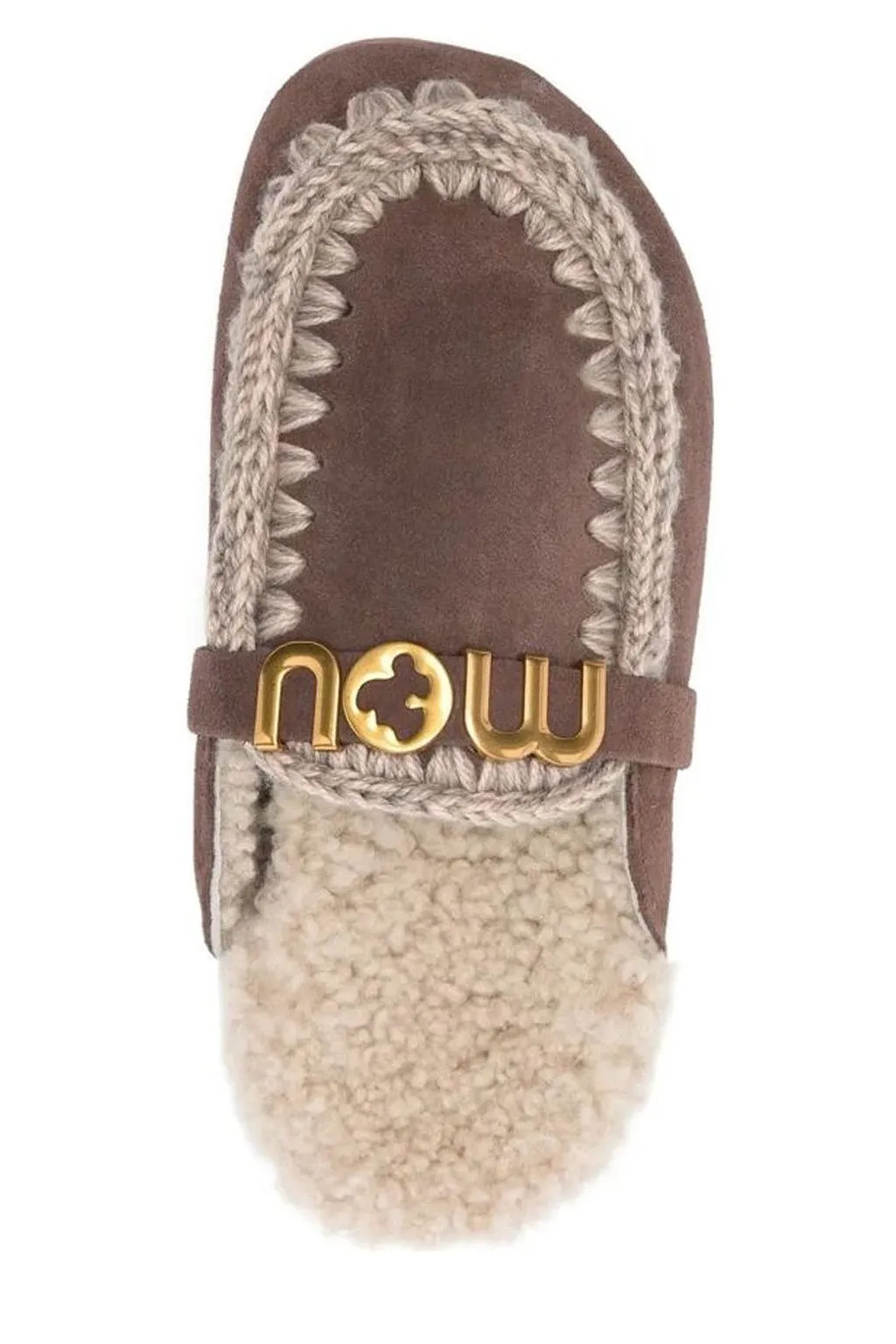 Mou Shearling Trim Winter Slides