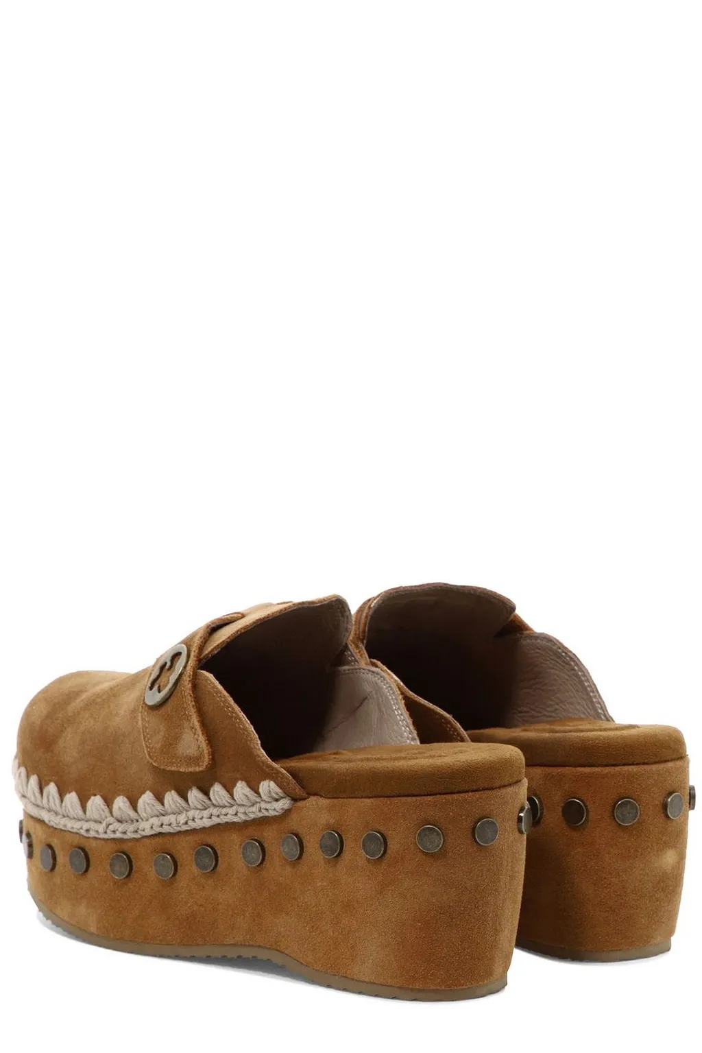 Mou Stud Embellished Clogs