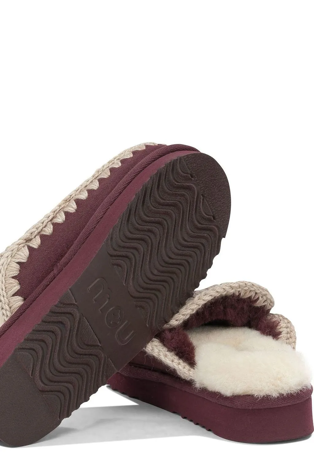 Mou Stitch Trim Mule Slippers