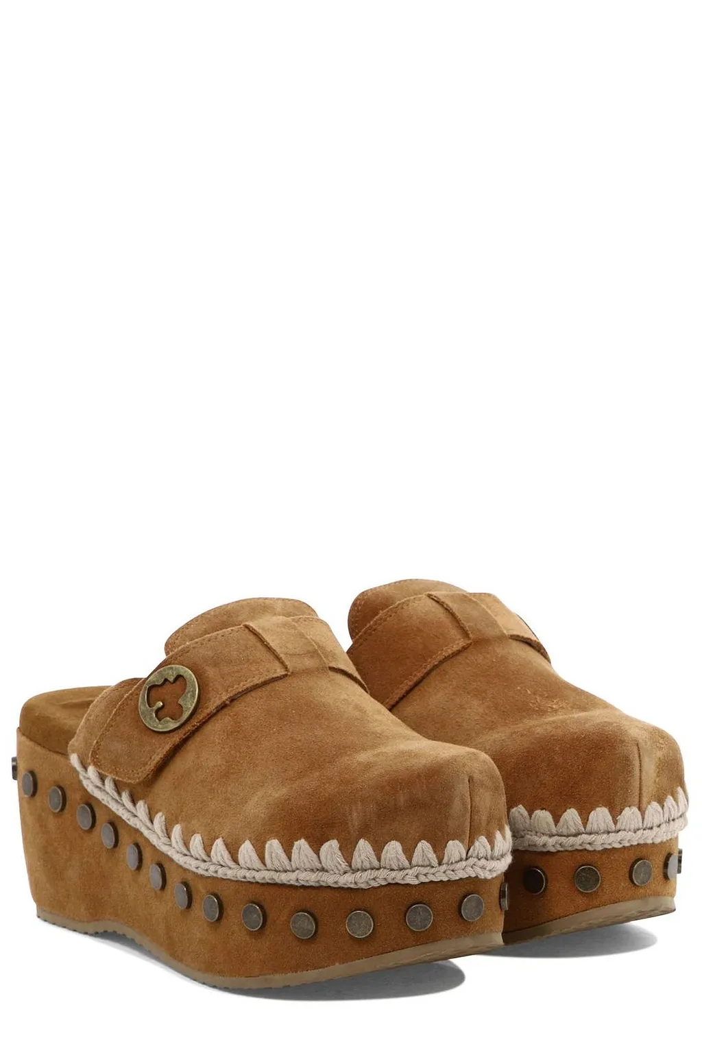 Mou Stud Embellished Clogs