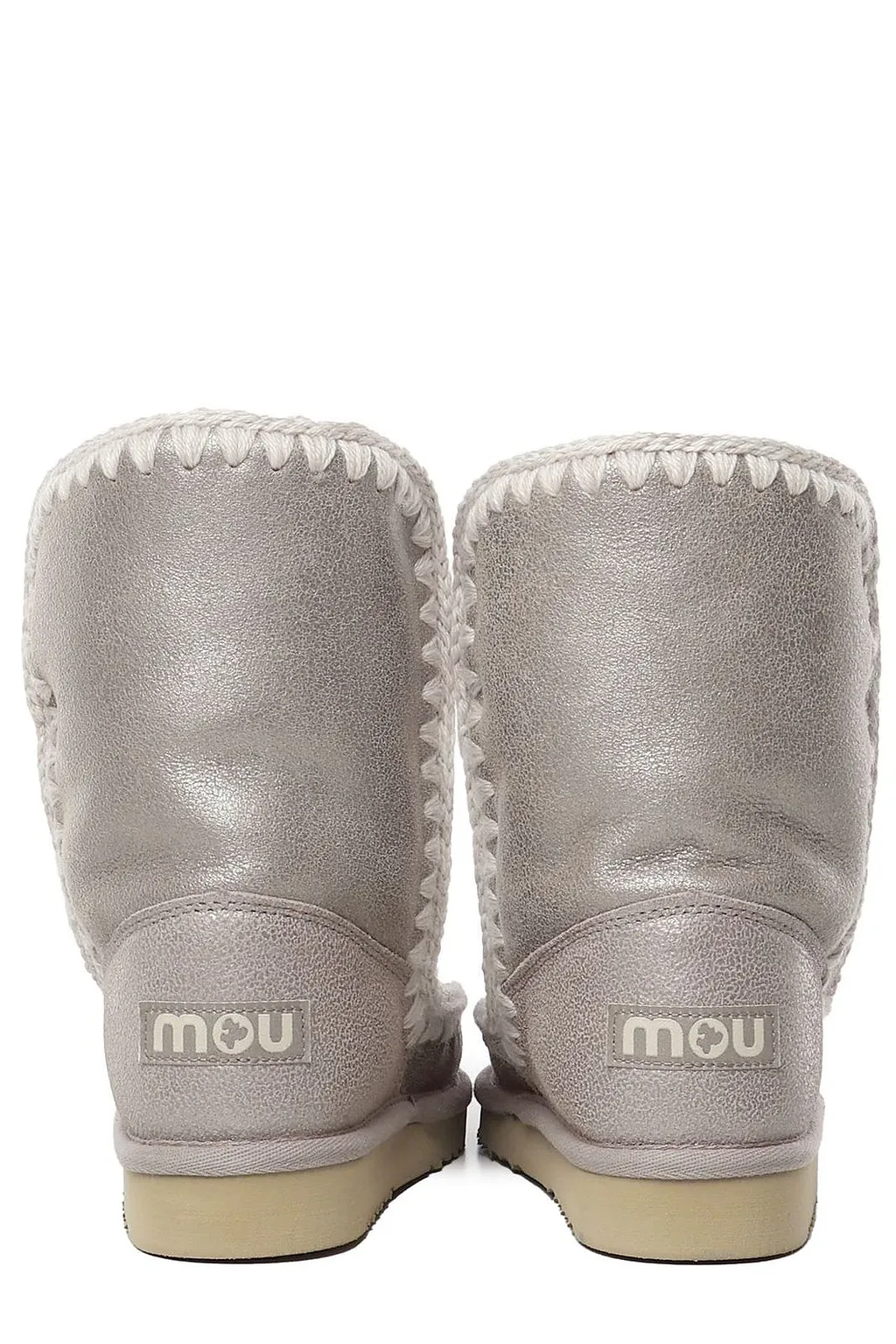 Mou Stitch Detailed Logo Patch Snow Boots
