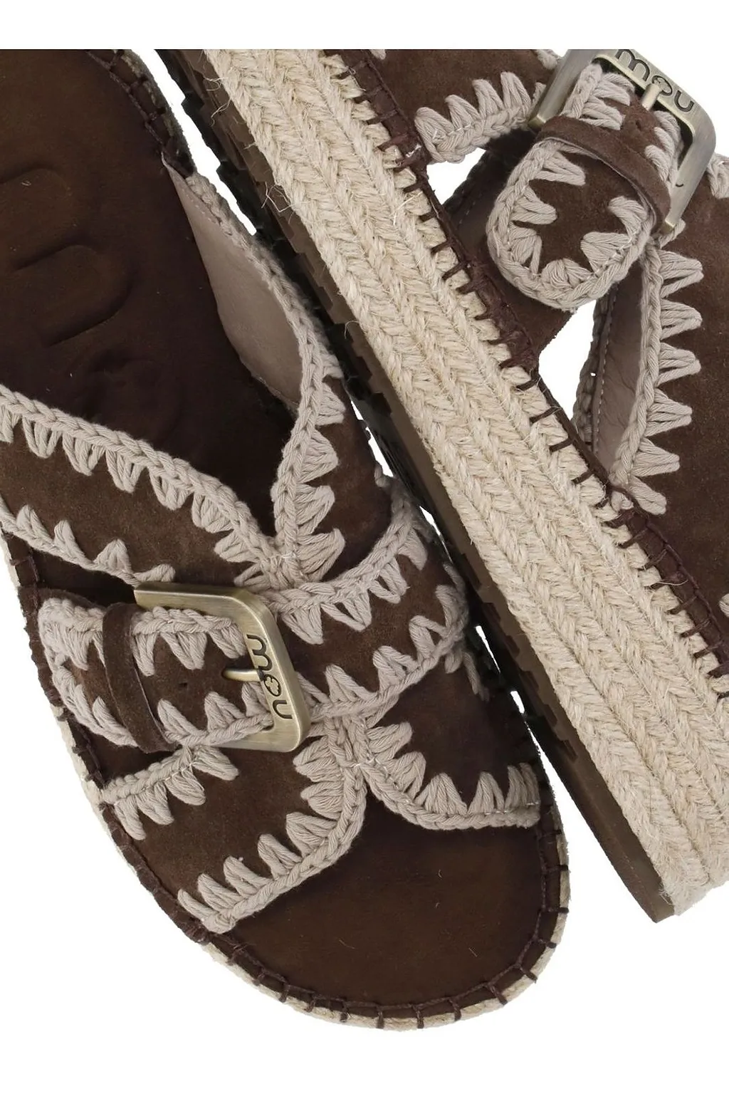 Mou Crossover Strapped Sandals