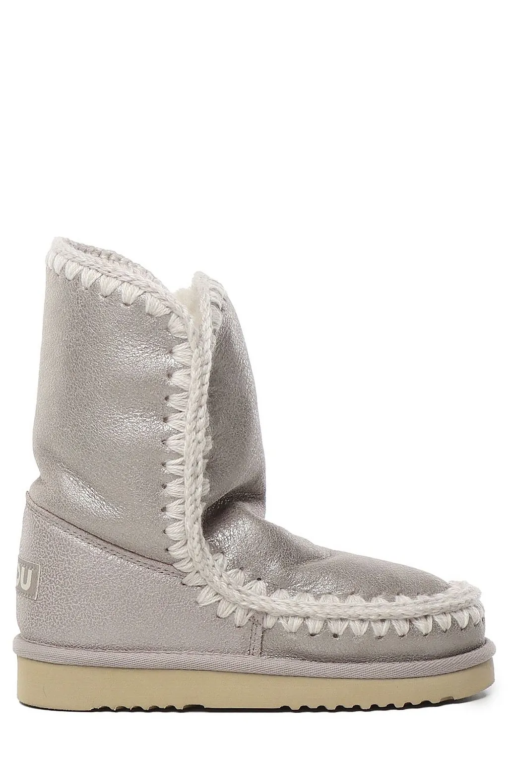 Mou Stitch Detailed Logo Patch Snow Boots
