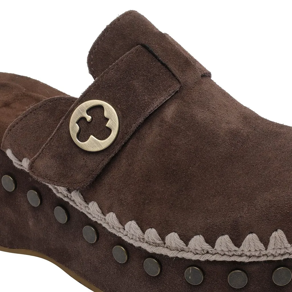 Mou Studded Platform Clogs