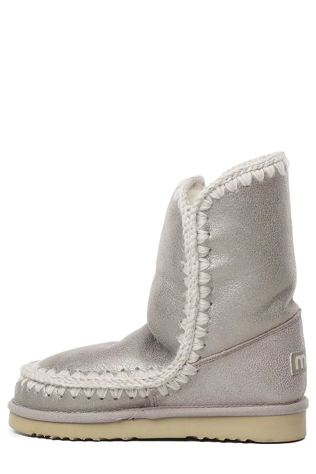 Mou Stitch Detailed Logo Patch Snow Boots