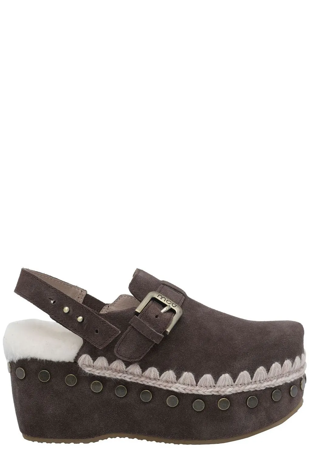 Mou Studded Platform Clogs