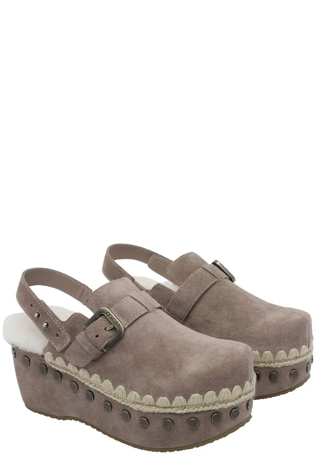 Mou Studded Platform Clogs