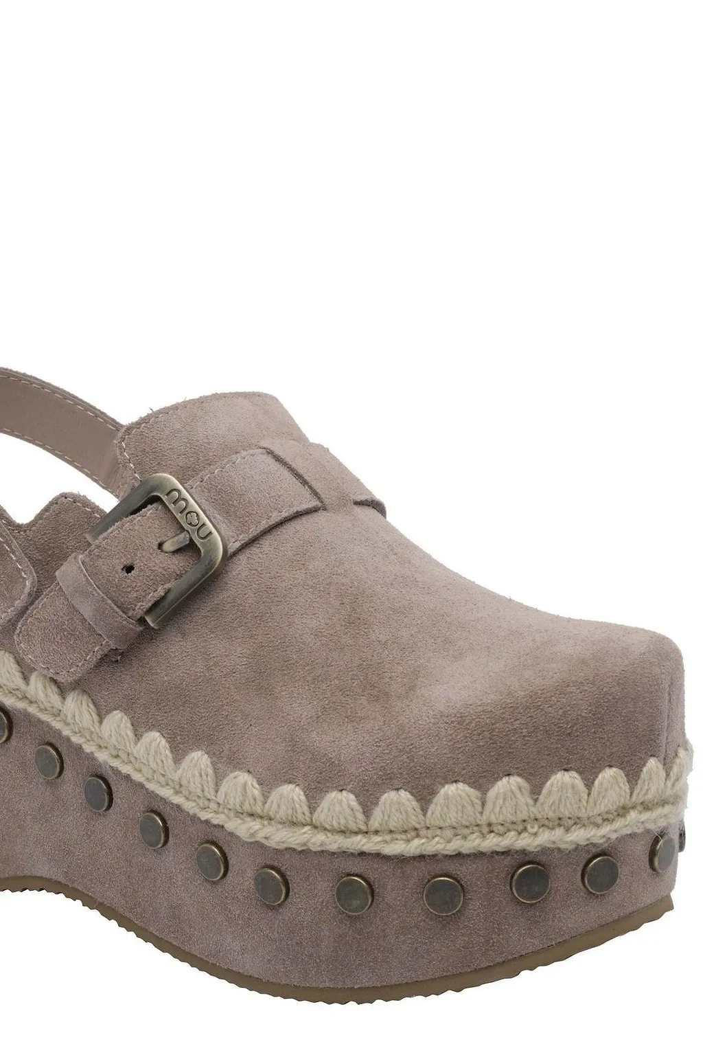 Mou Studded Platform Clogs
