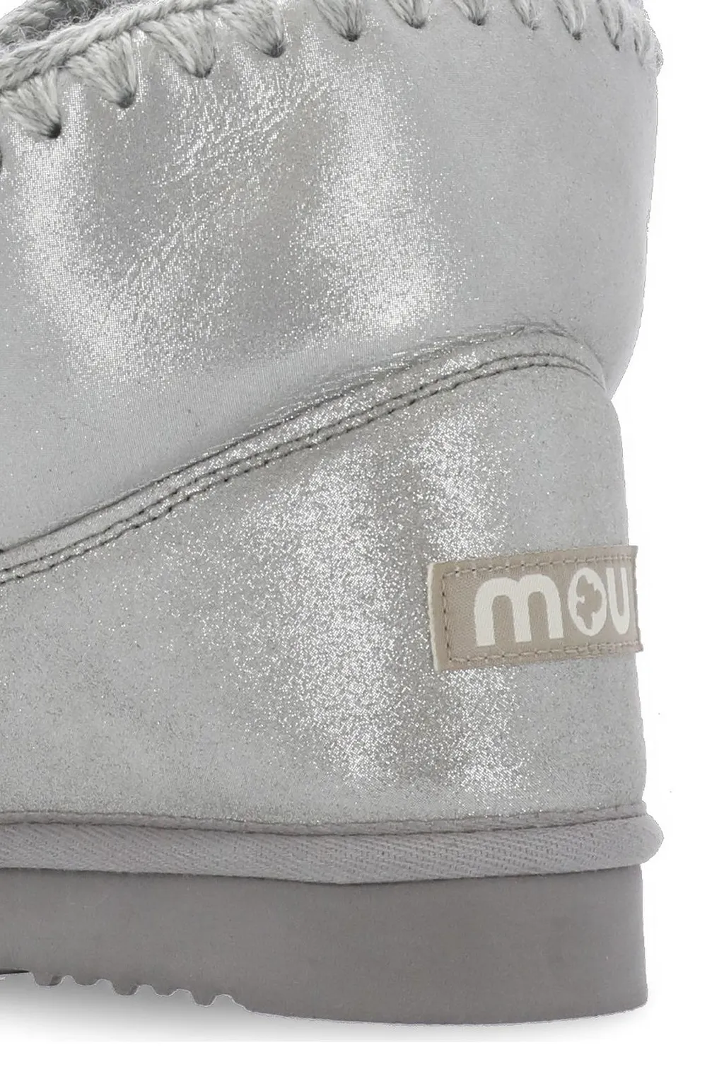Mou Stitched Trim Slip-On Ankle Boots