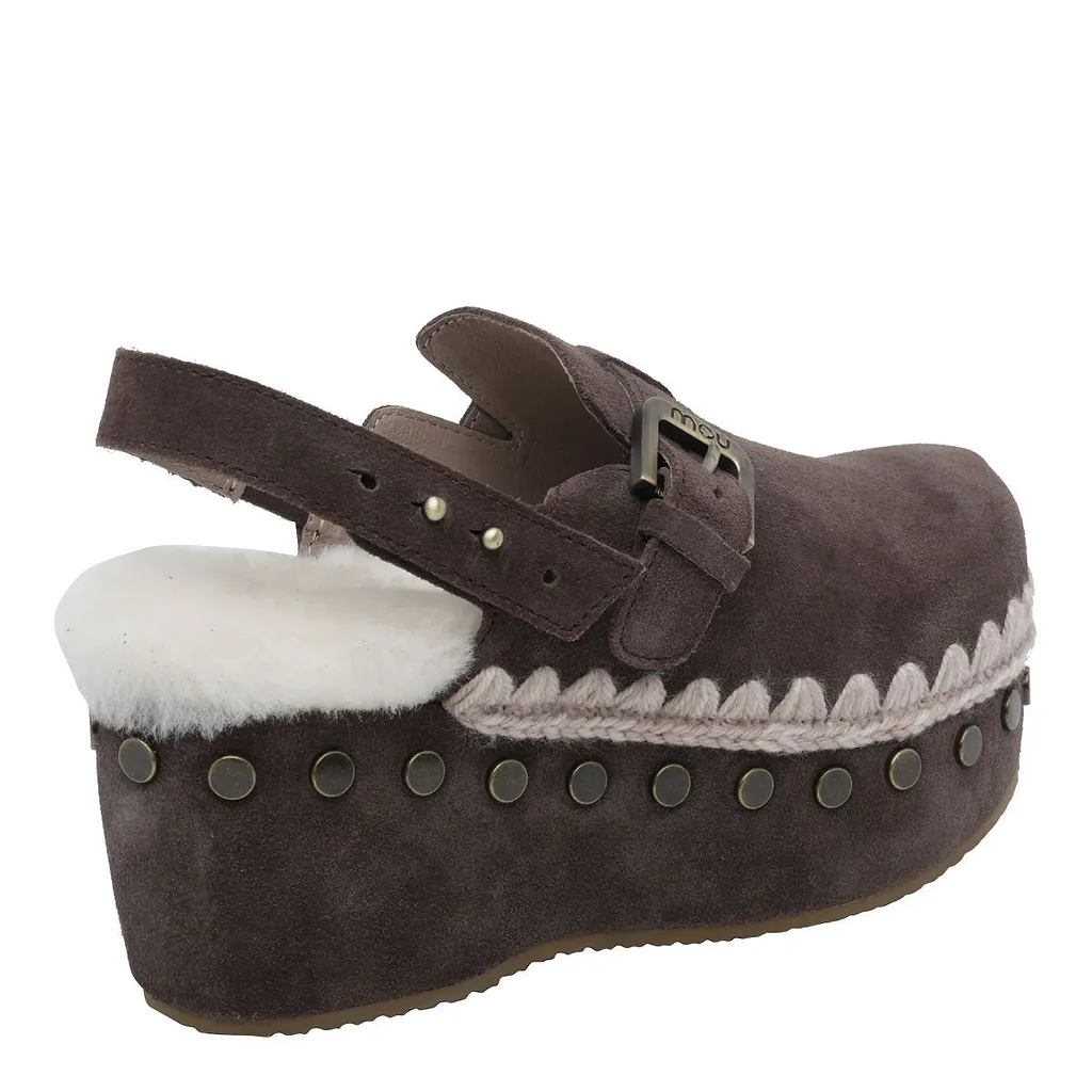 Mou Studded Platform Clogs