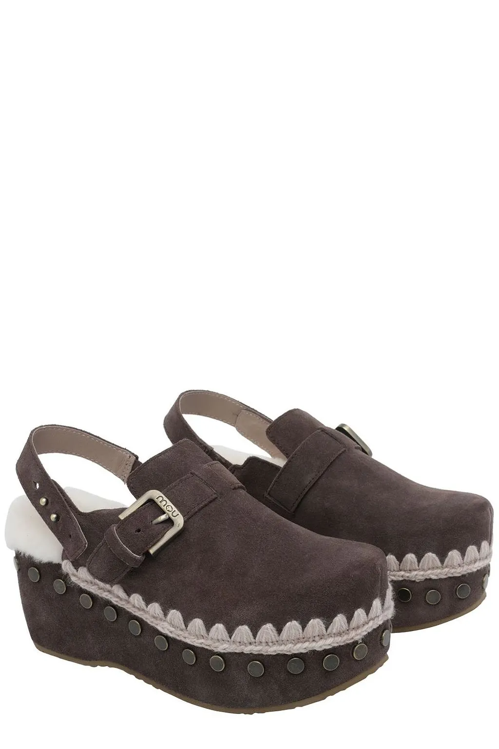Mou Studded Platform Clogs