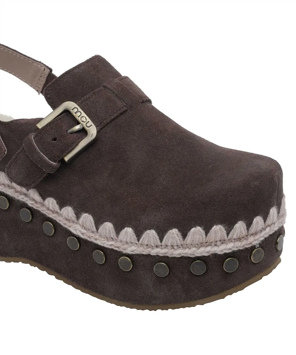 Mou Studded Platform Clogs