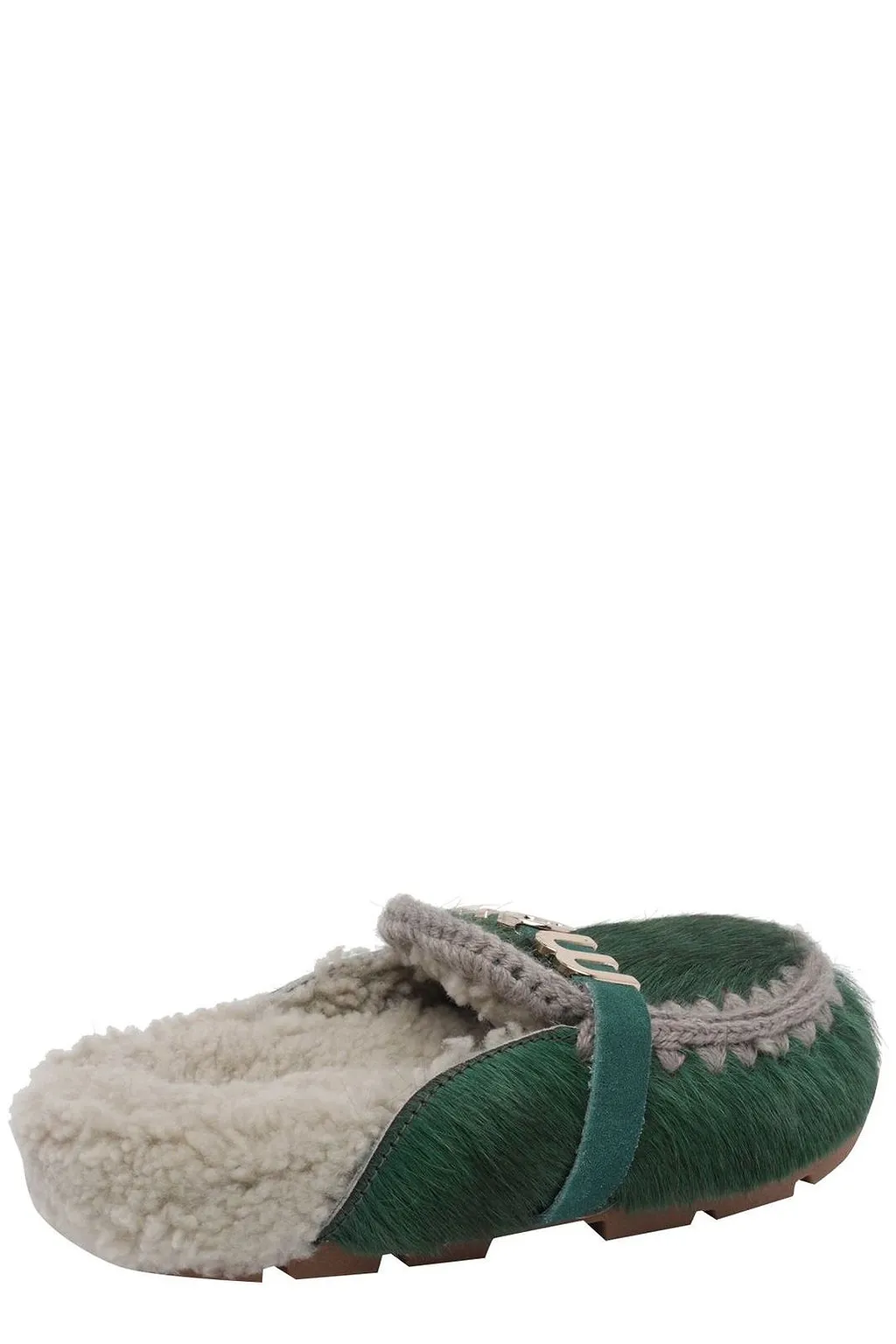 Mou Winter Bio Fur-Trim Mules