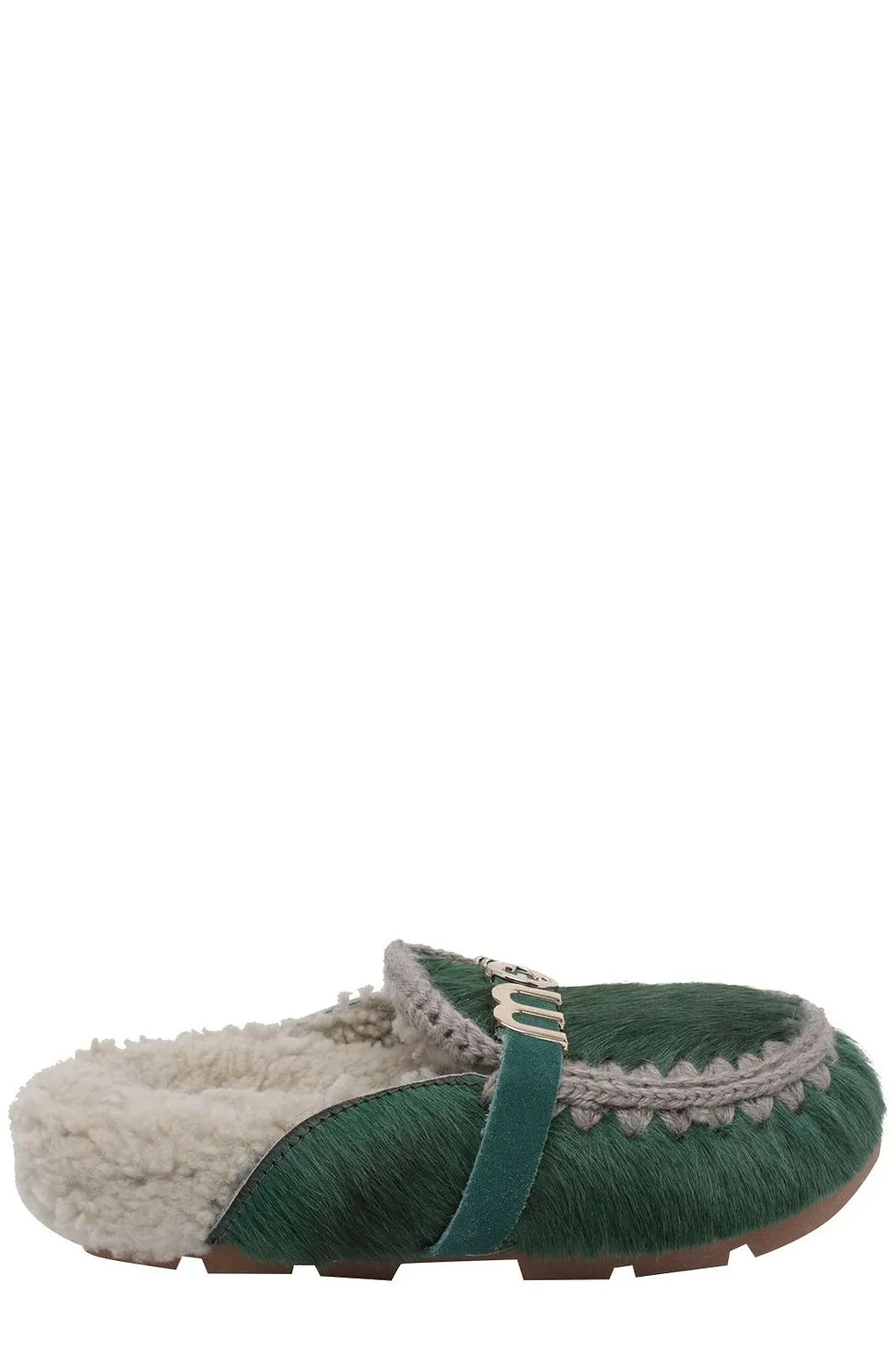 Mou Winter Bio Fur-Trim Mules
