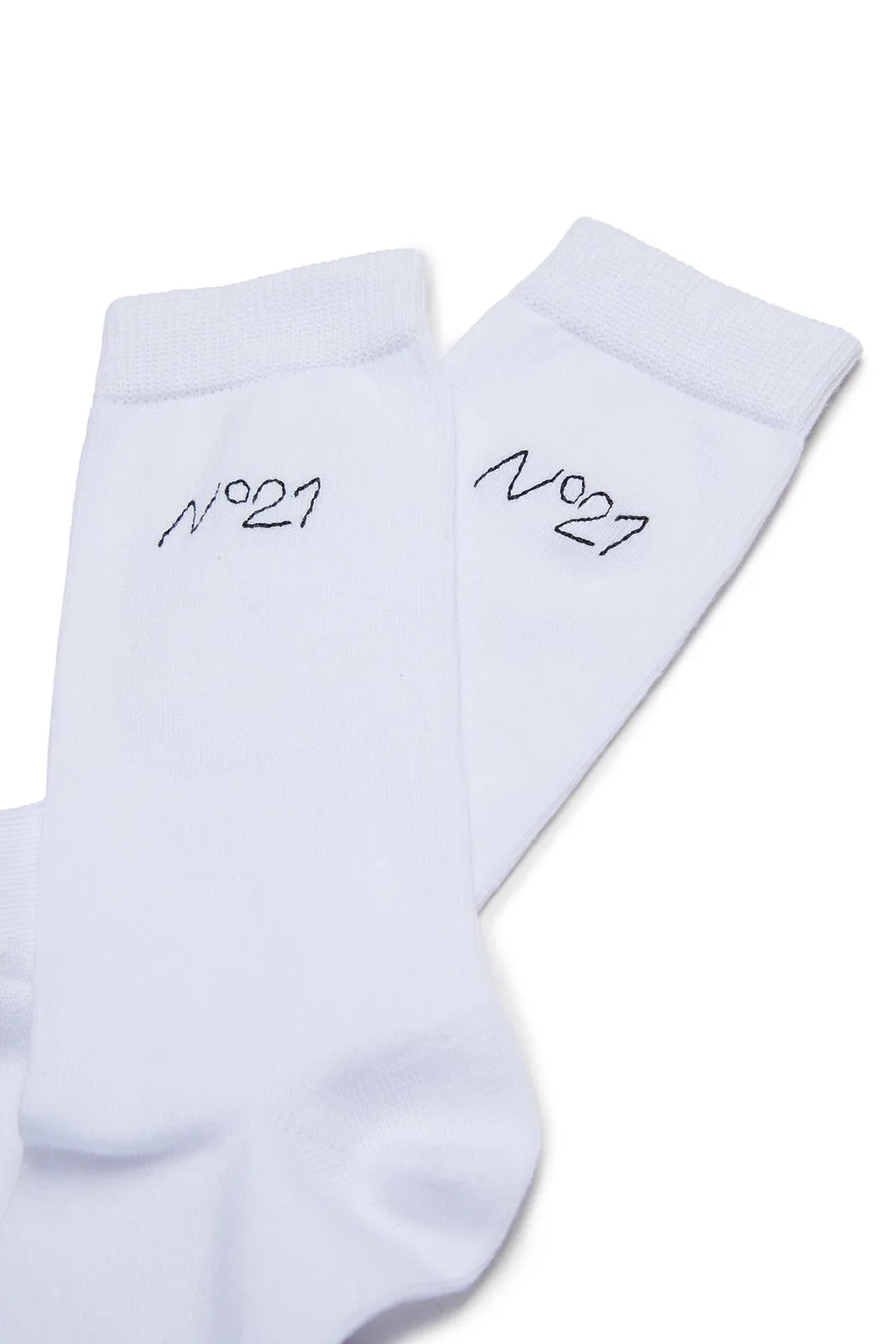 N°21 Kids Logo Embroidered Socks