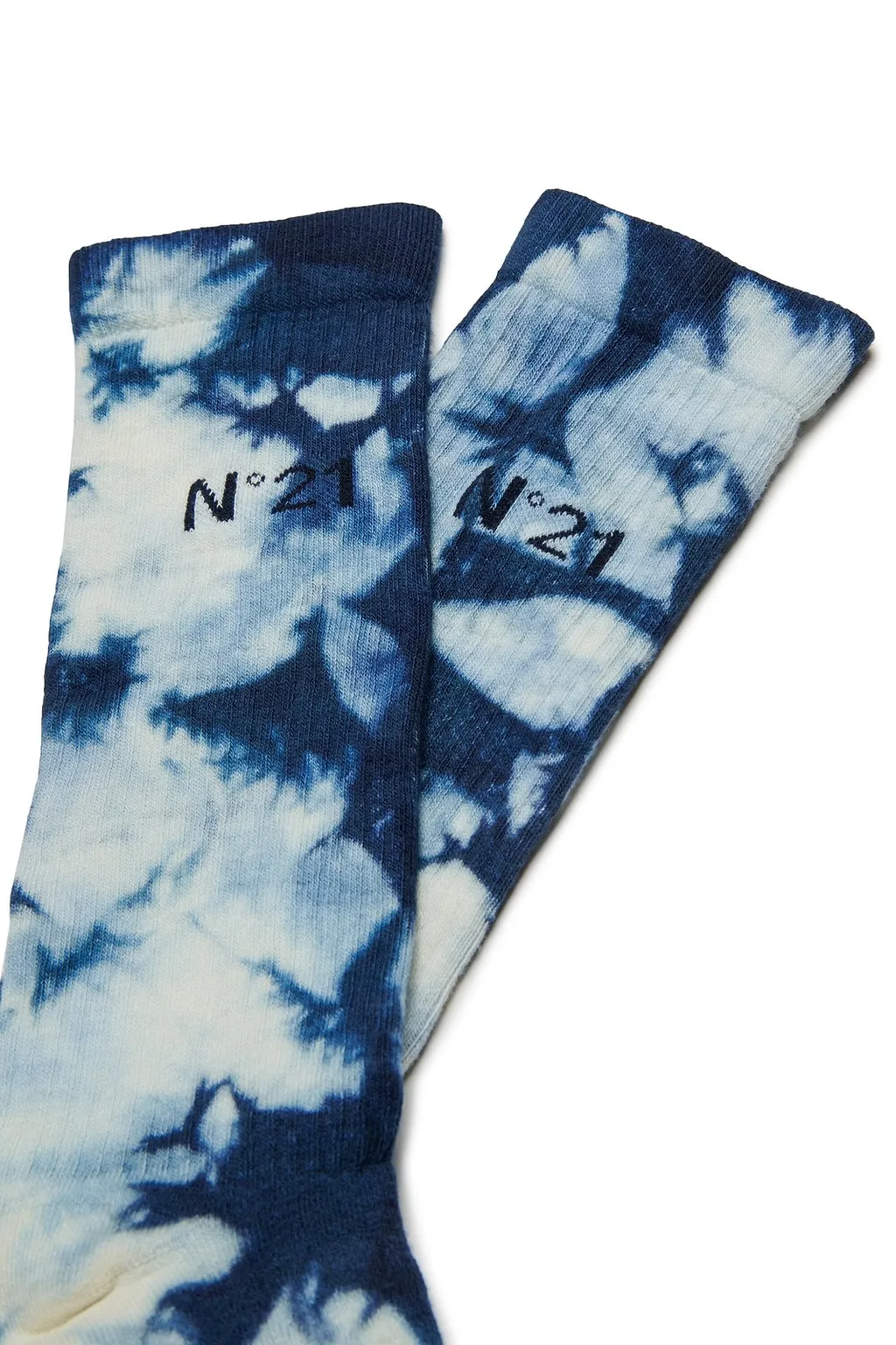 Logo Intarsia Tie-Dye Socks
