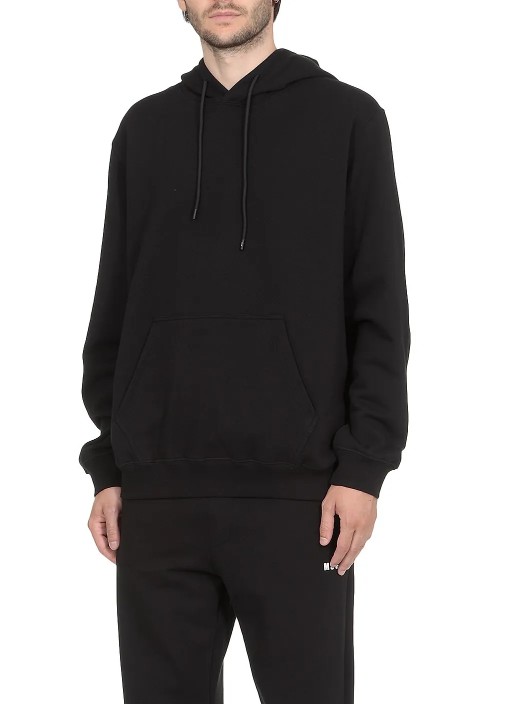 Msgm Logo Printed Drawstring Hoodie