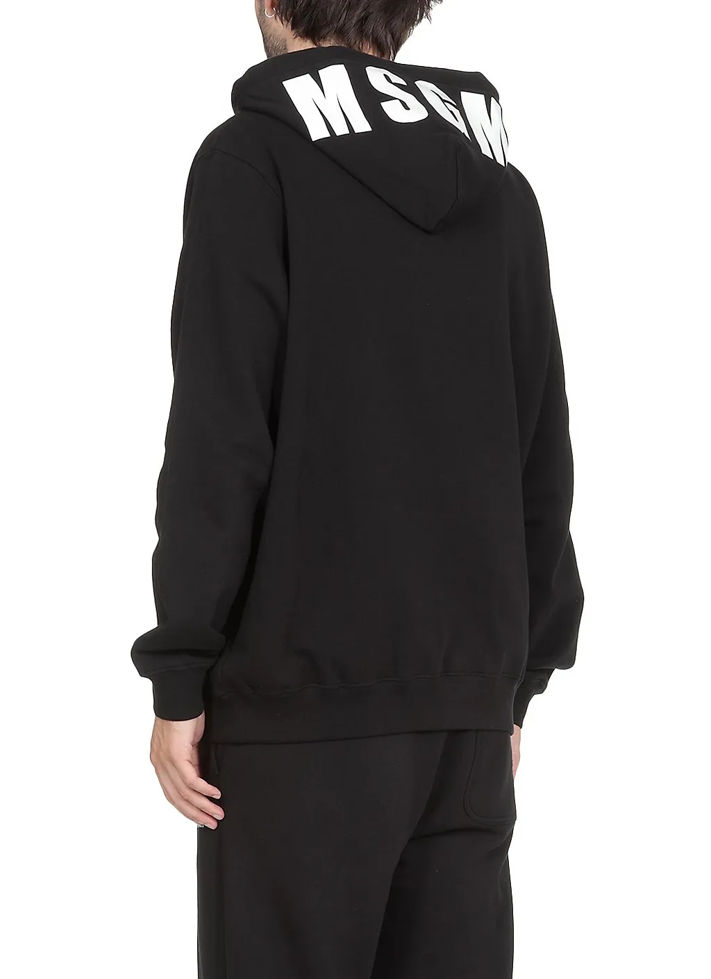Msgm Logo Printed Drawstring Hoodie