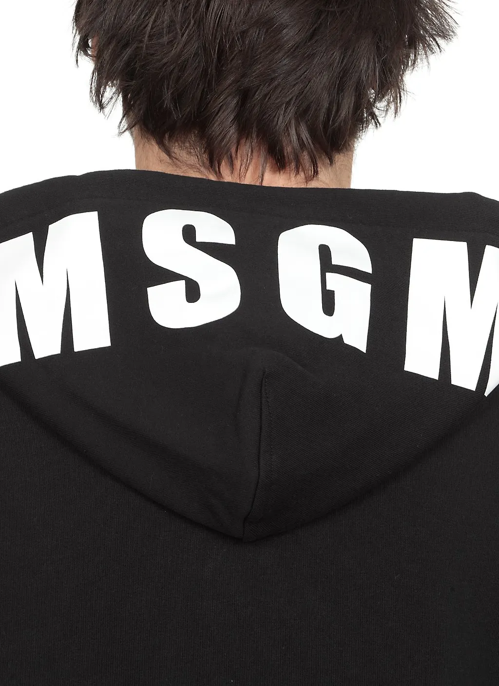 Msgm Logo Printed Drawstring Hoodie