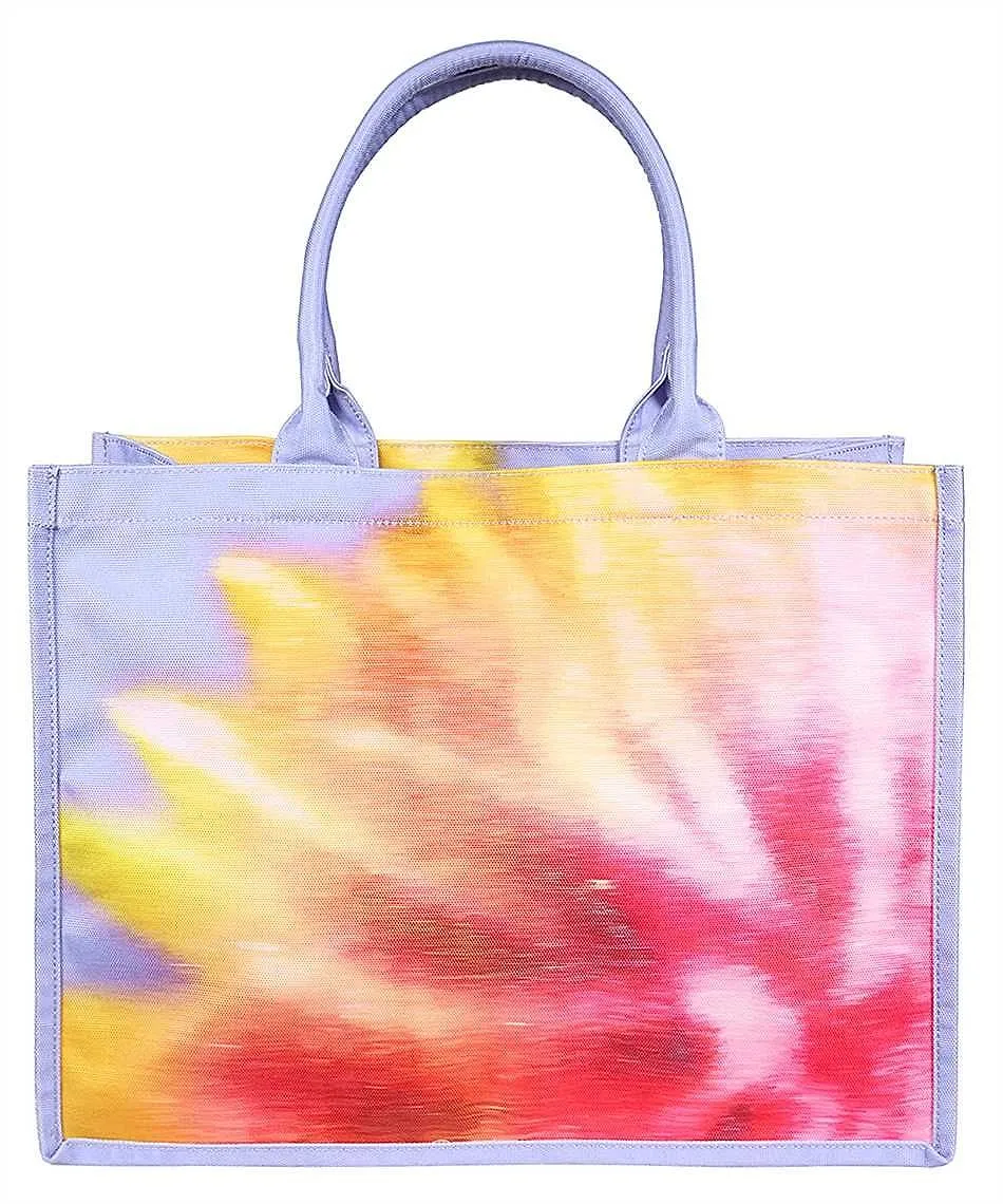 Msgm Logo Printed Top Handle Bag