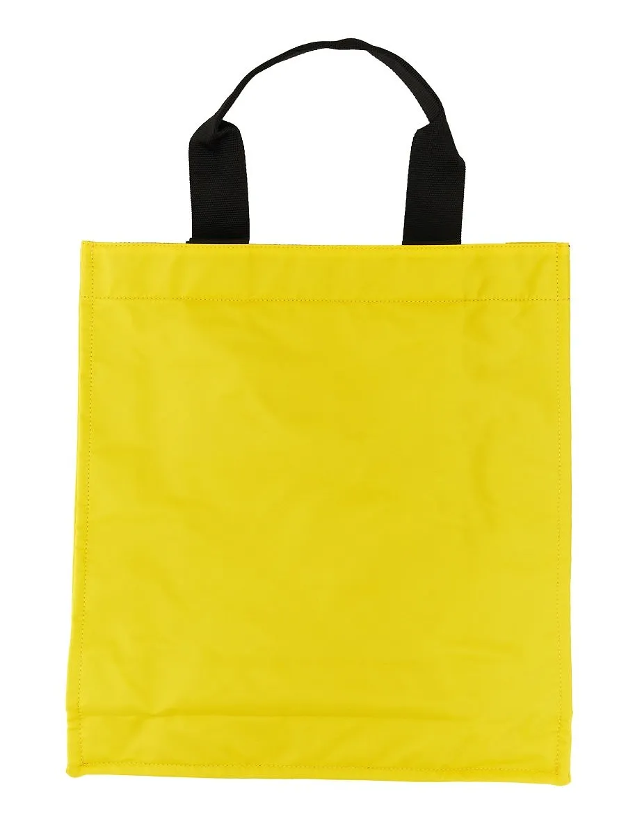 Msgm Logo Printed Top Handles Tote Bag