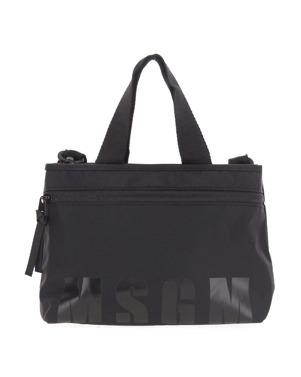 Msgm Mini Logo Nylon Tote Bag