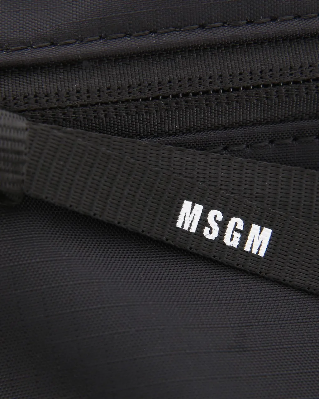 Msgm Mini Logo Nylon Tote Bag