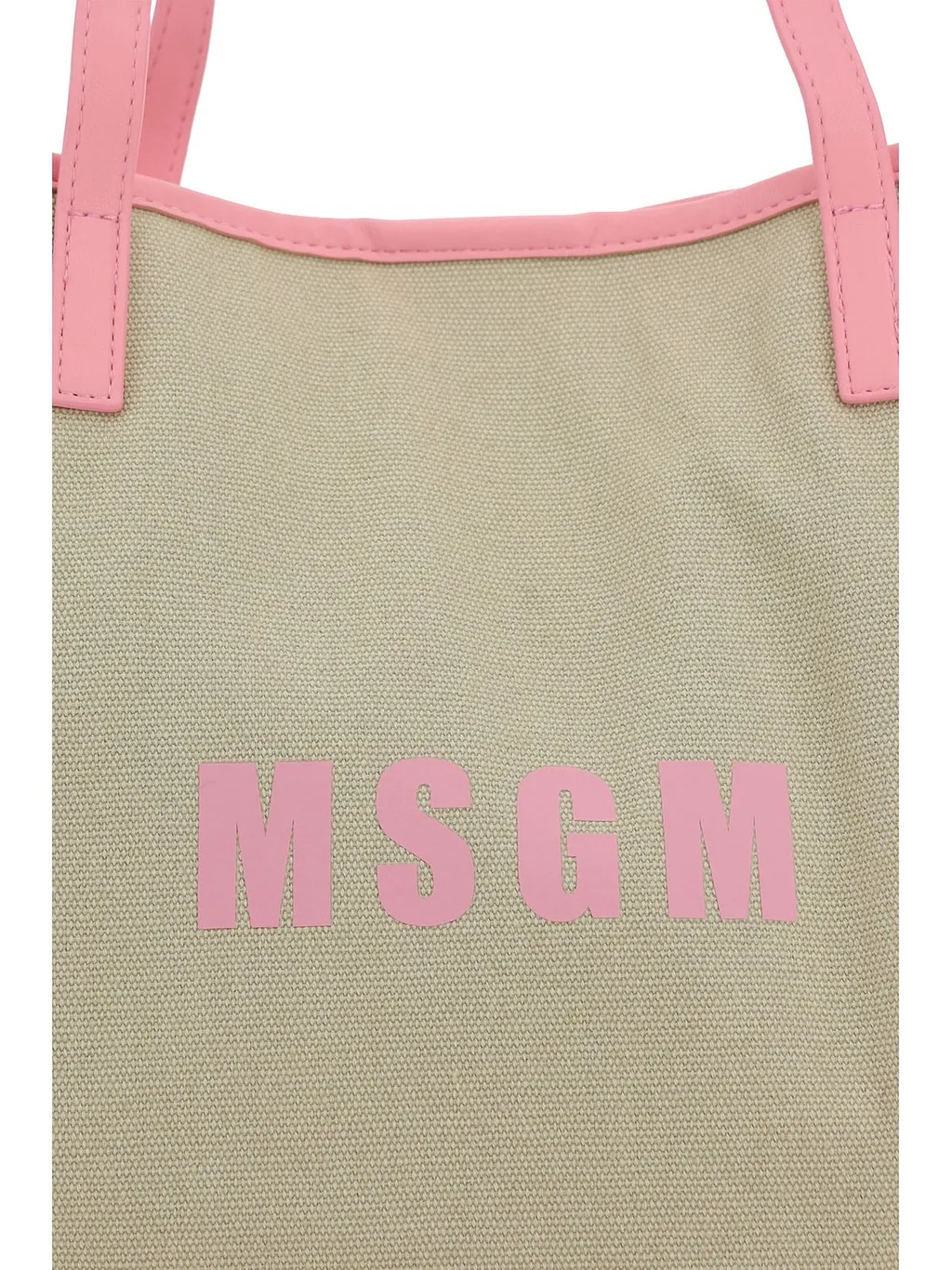 Msgm Medium Logo-Printed Top Handle Bag