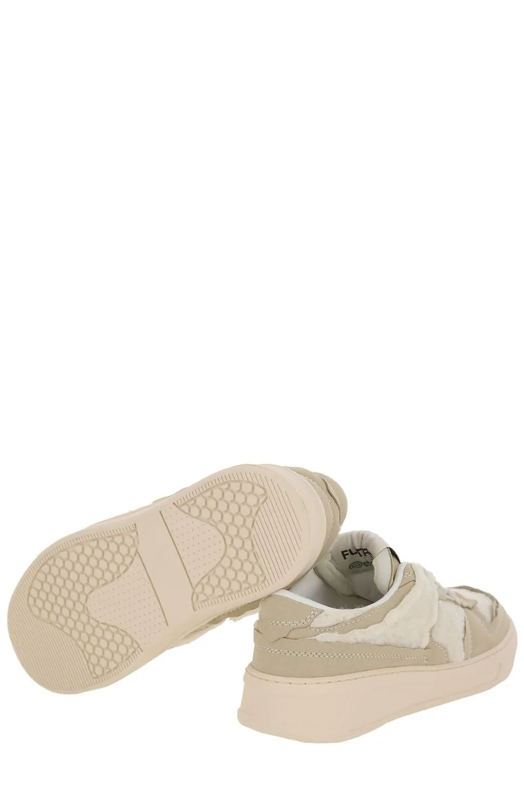 Msgm Sherpa Panel Low-Top Sneakers