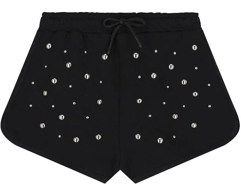Msgm Kids Studded Casual Shorts