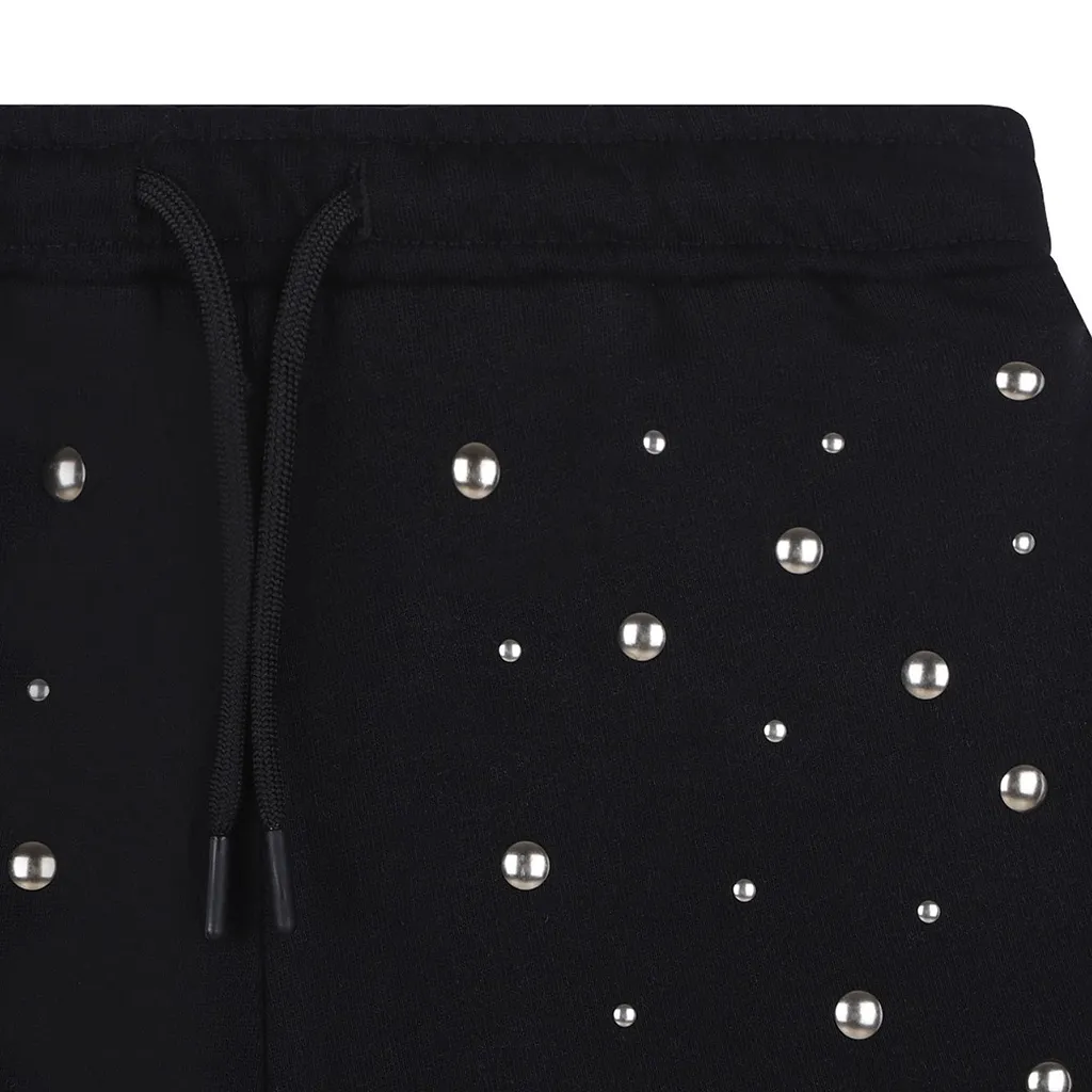 Msgm Kids Studded Casual Shorts
