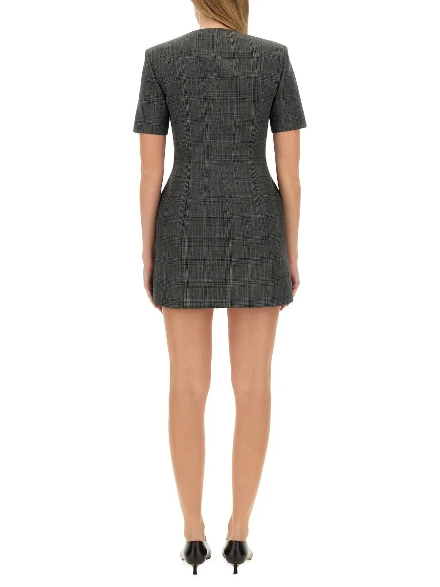 Msgm Zip-Up Mini Dress