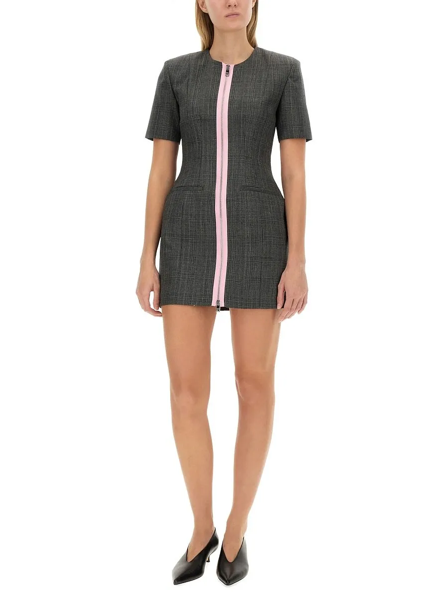 Msgm Zip-Up Mini Dress