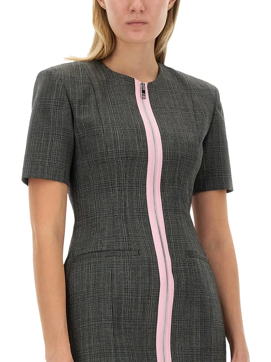 Msgm Zip-Up Mini Dress