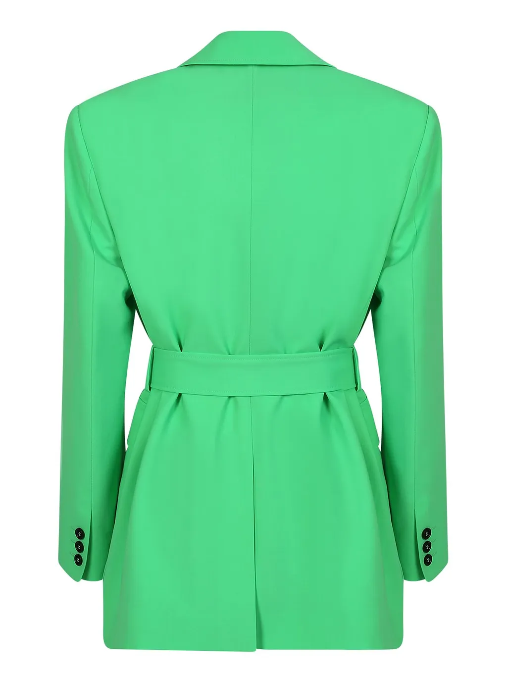 Msgm V-Neck Tie-Waisted Blazer