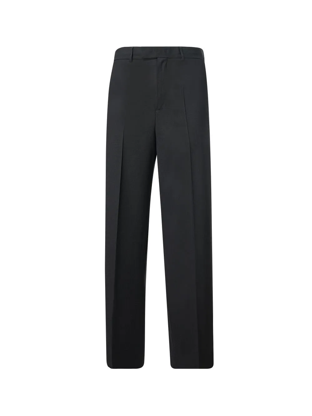 Msgm Wide-Leg Pressed-Crease Pants