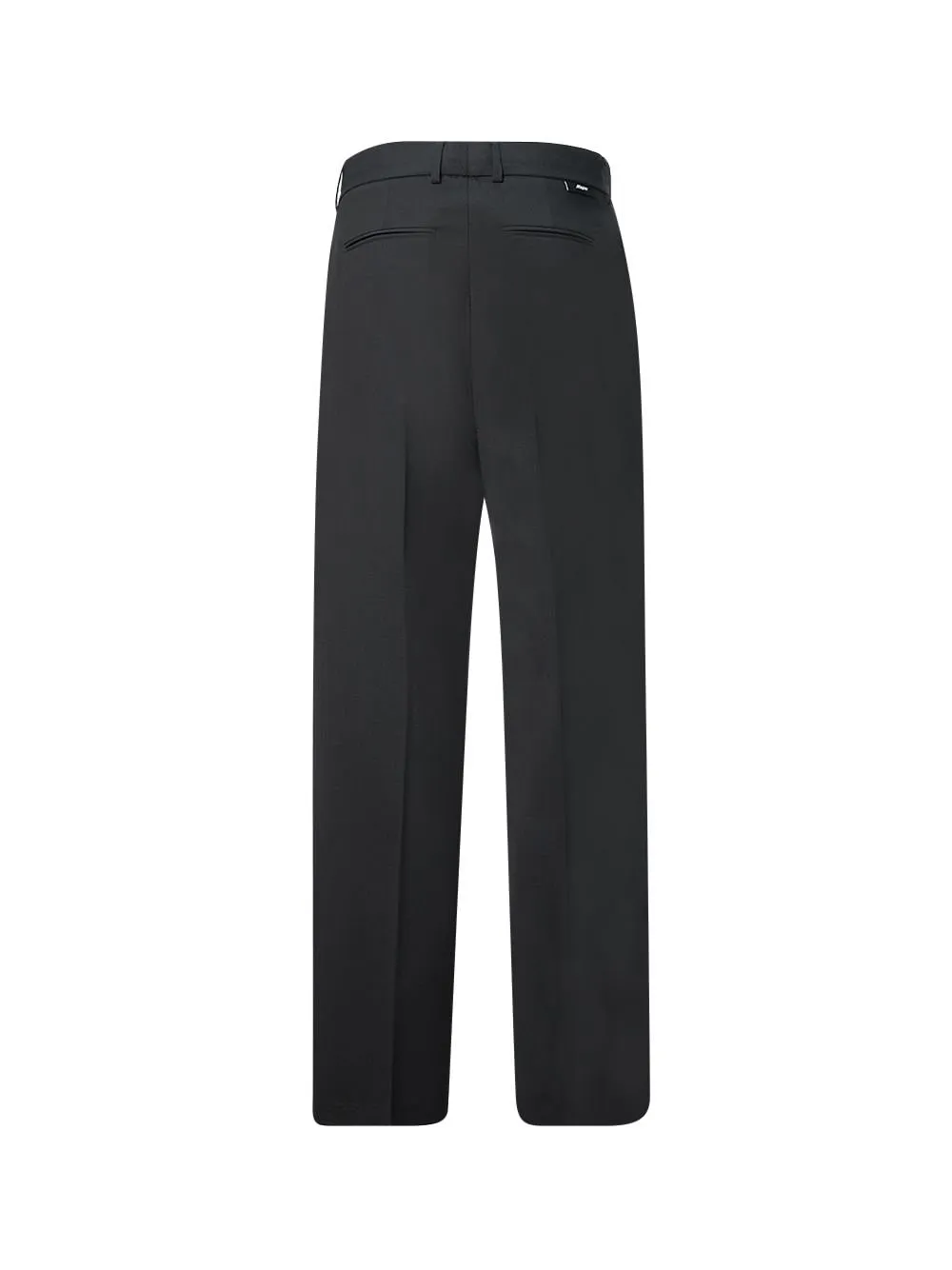 Msgm Wide-Leg Pressed-Crease Pants