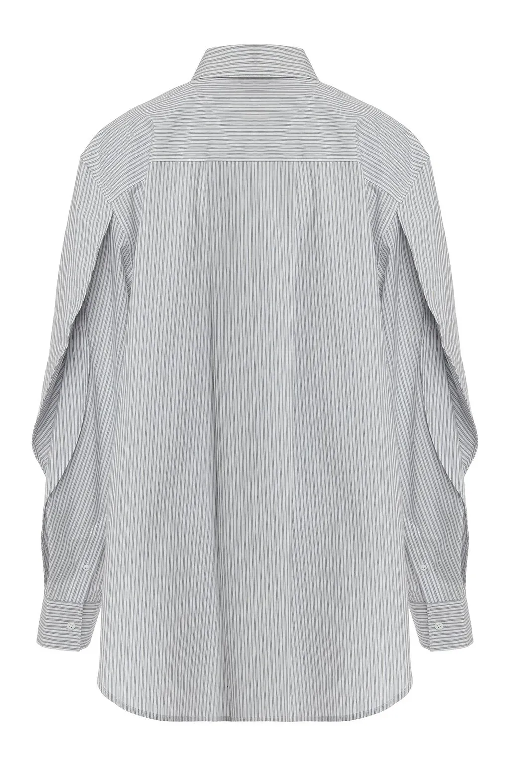 Mugler Cropped Striped Shirt