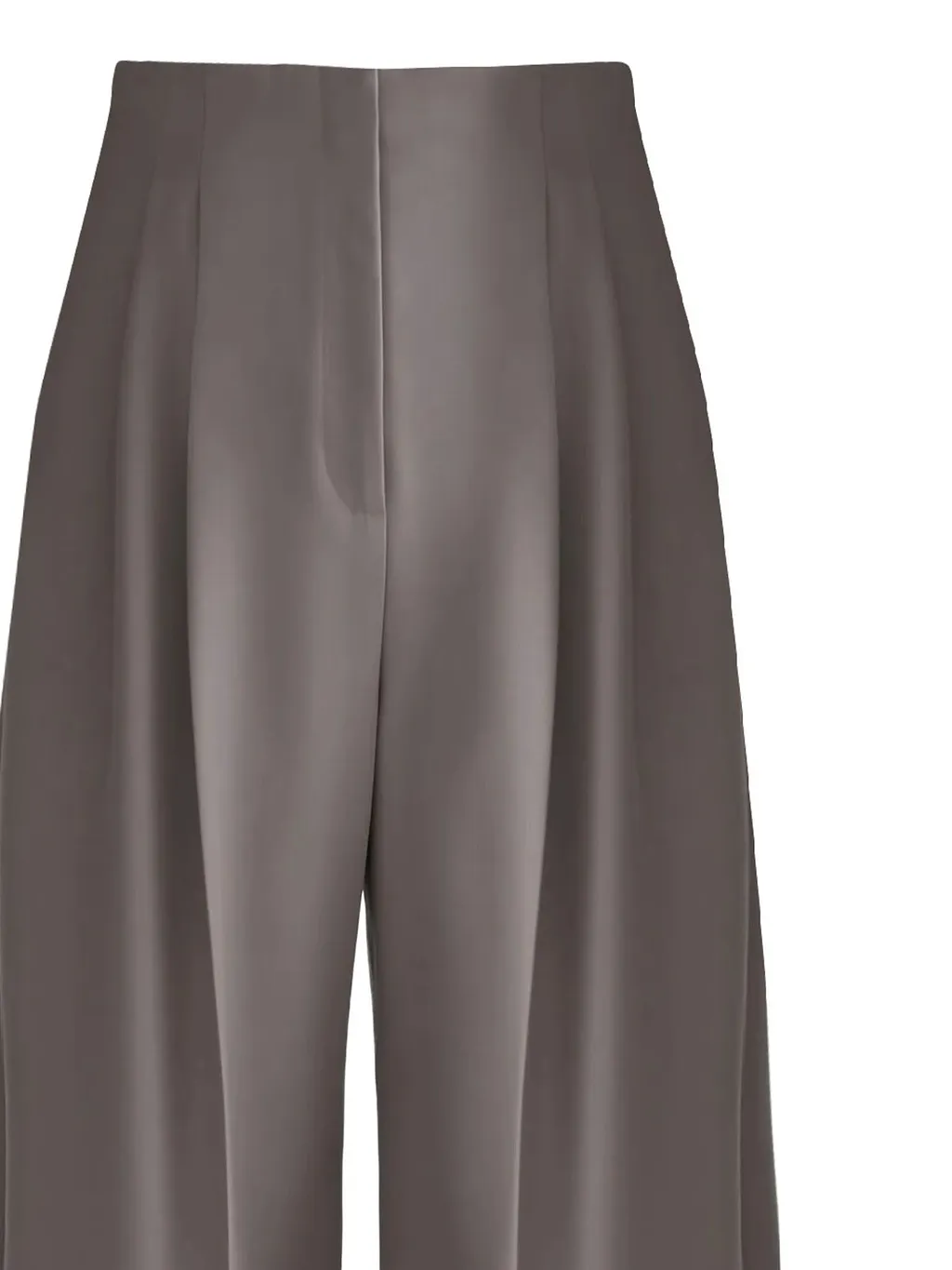 Mugler Pleated Wide-Leg Pants