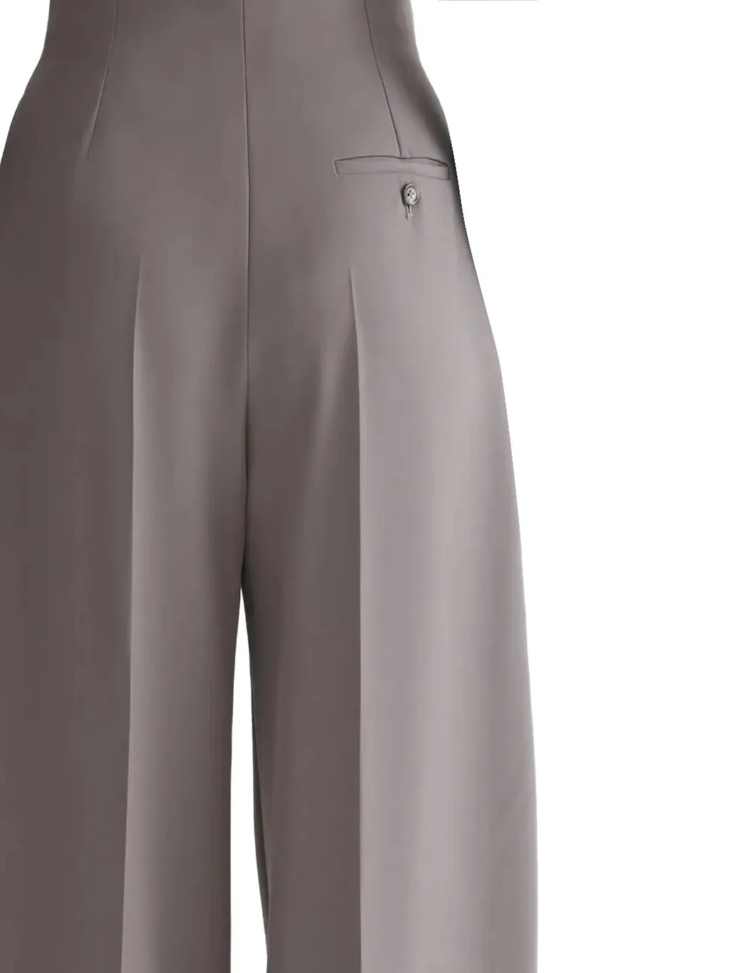 Mugler Pleated Wide-Leg Pants