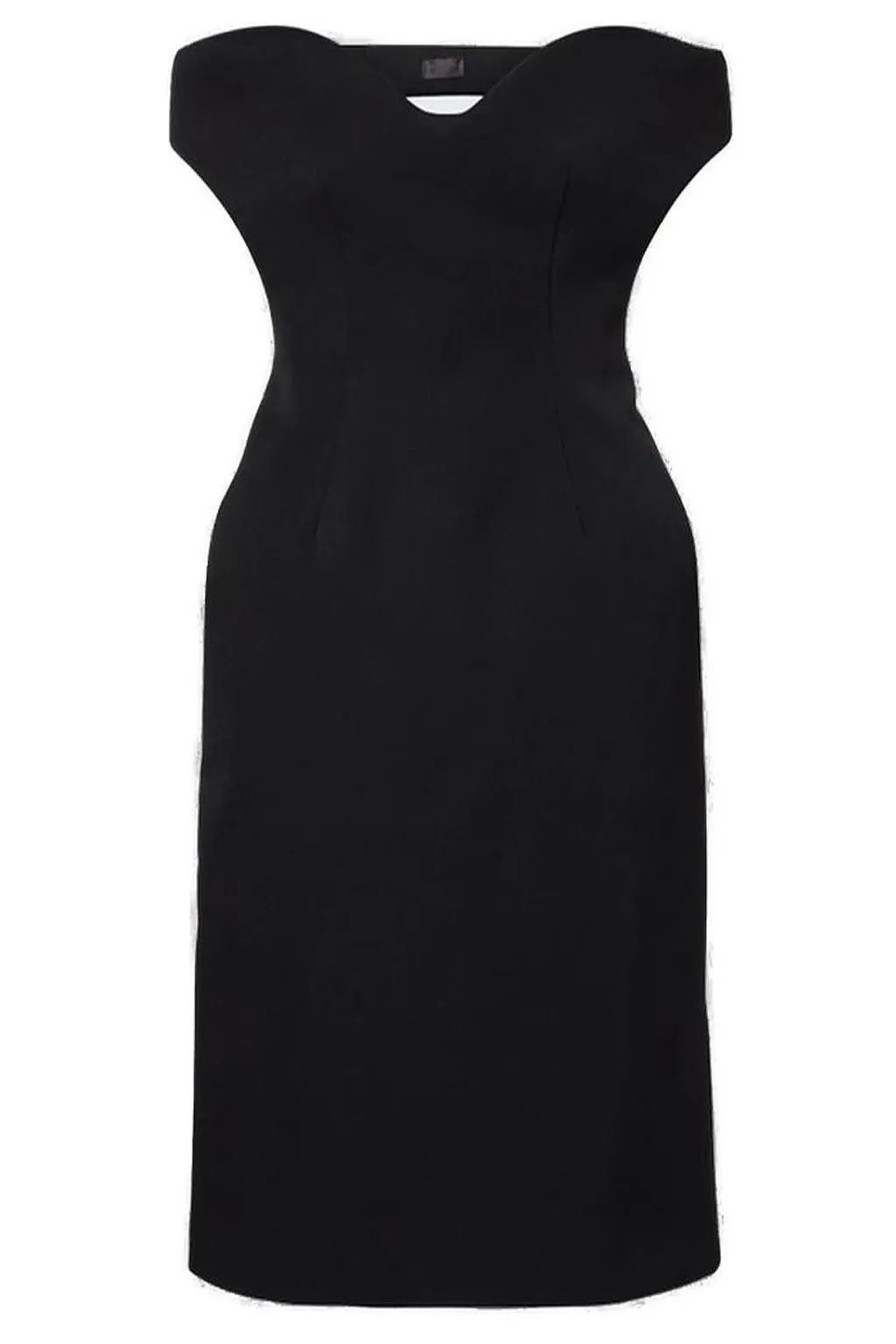 Mugler Off-Shoulder Sculptural Dress