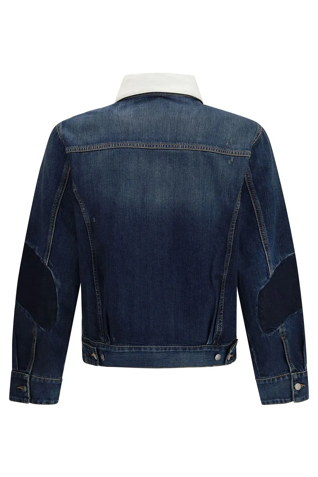 Namacheko Laguna Contrast-Collar Denim Jacket