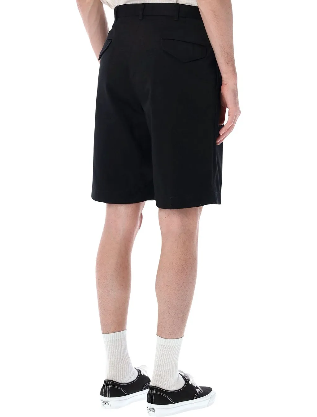 Pleated Wide-Leg Shorts