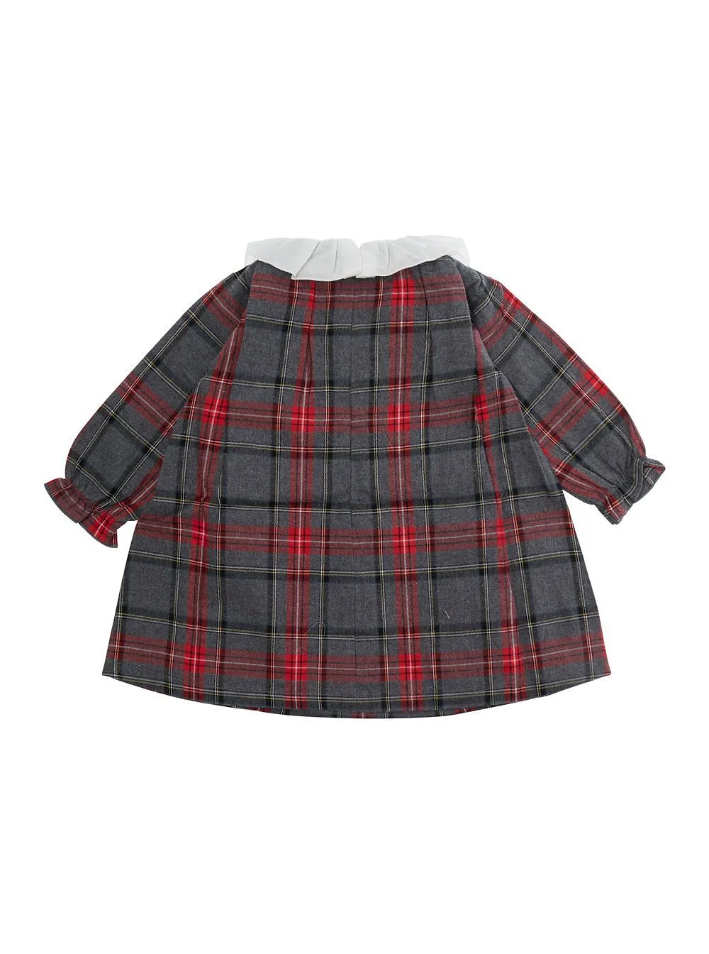 Nanan Checked Ruffled Collar Dress