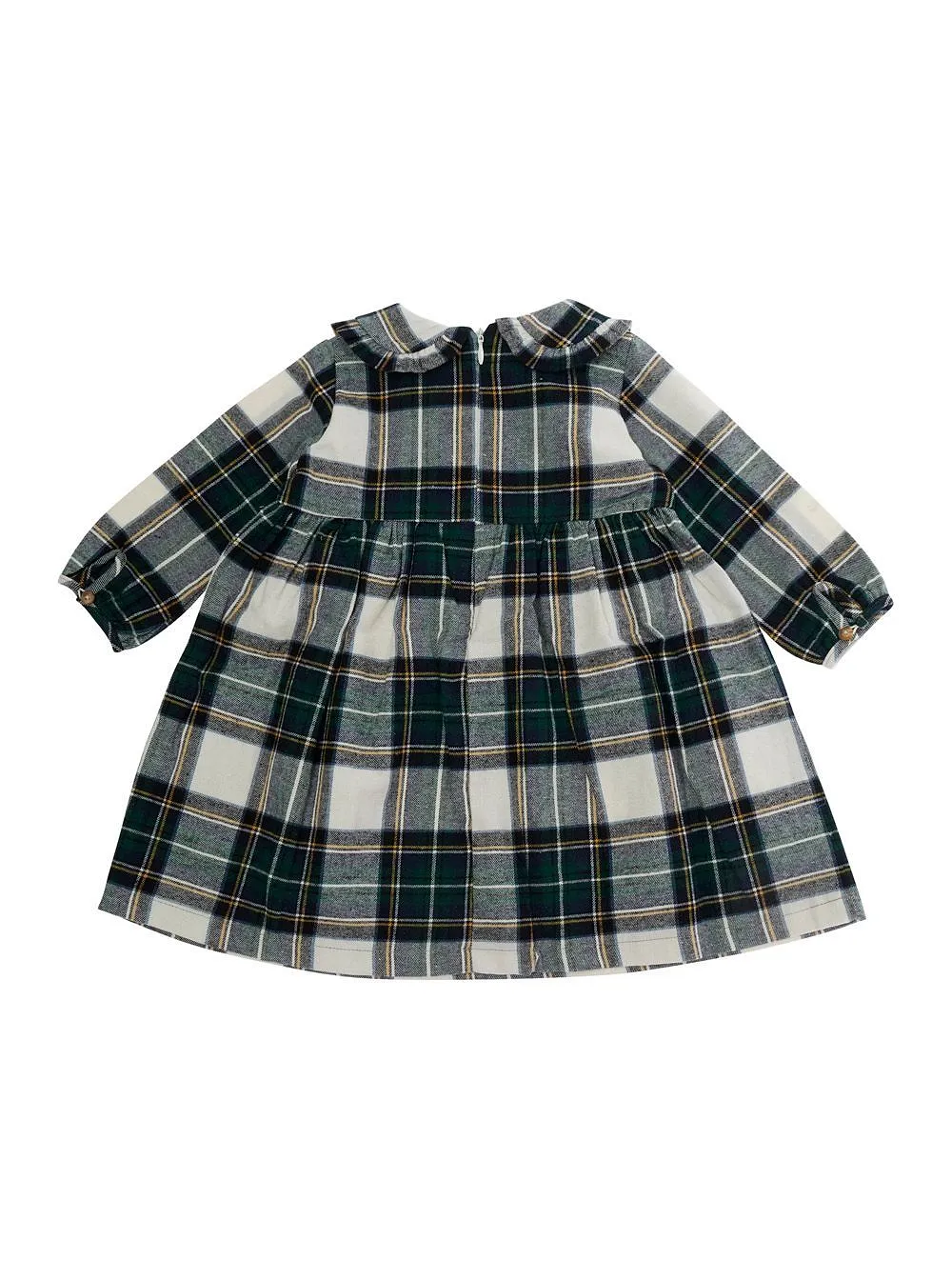 Nanan Checked Long-Sleeve Dress