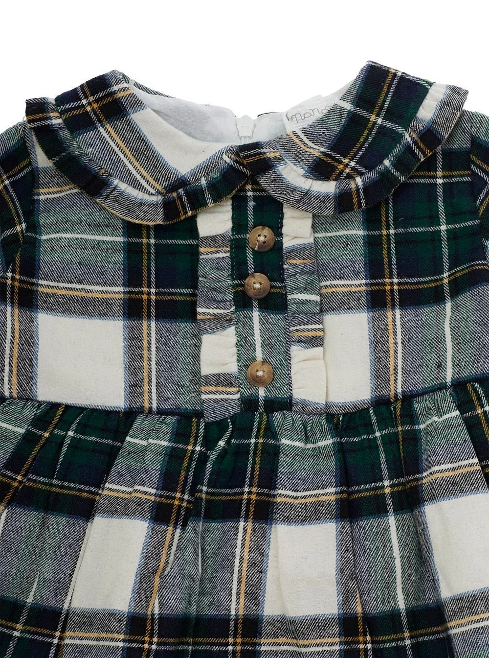 Nanan Checked Long-Sleeve Dress