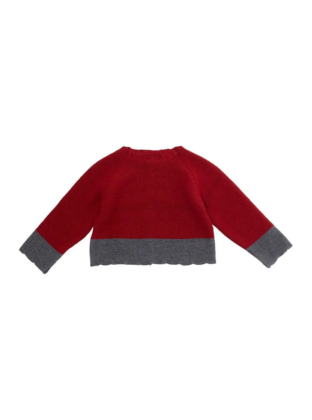 Nanan Contrast Trim Round-Neck Cardigan