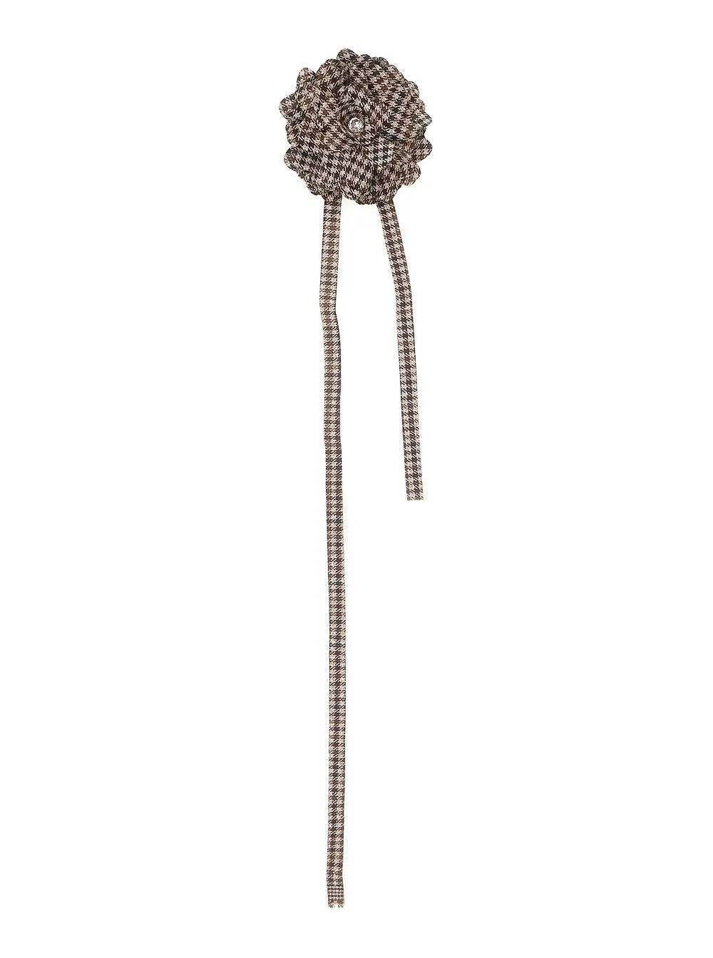 Houndstooth Flower Hair Accessory